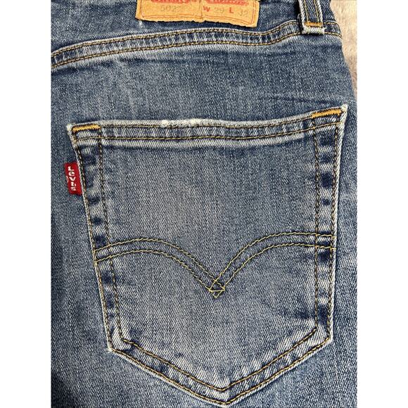 Levis 502 Jeans Mens 29x32 (29x30 actual) Blue Stretch Denim Slim Fit - Picture 4 of 13